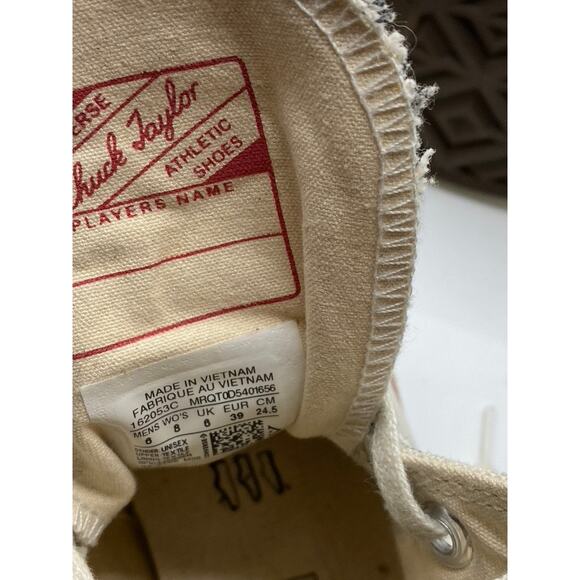 CONVERSE Unisex Adult Beige Chuck 70 Canvas All-Star Hi-Top Sneakers SZ M6/W8 - Picture 10 of 10
